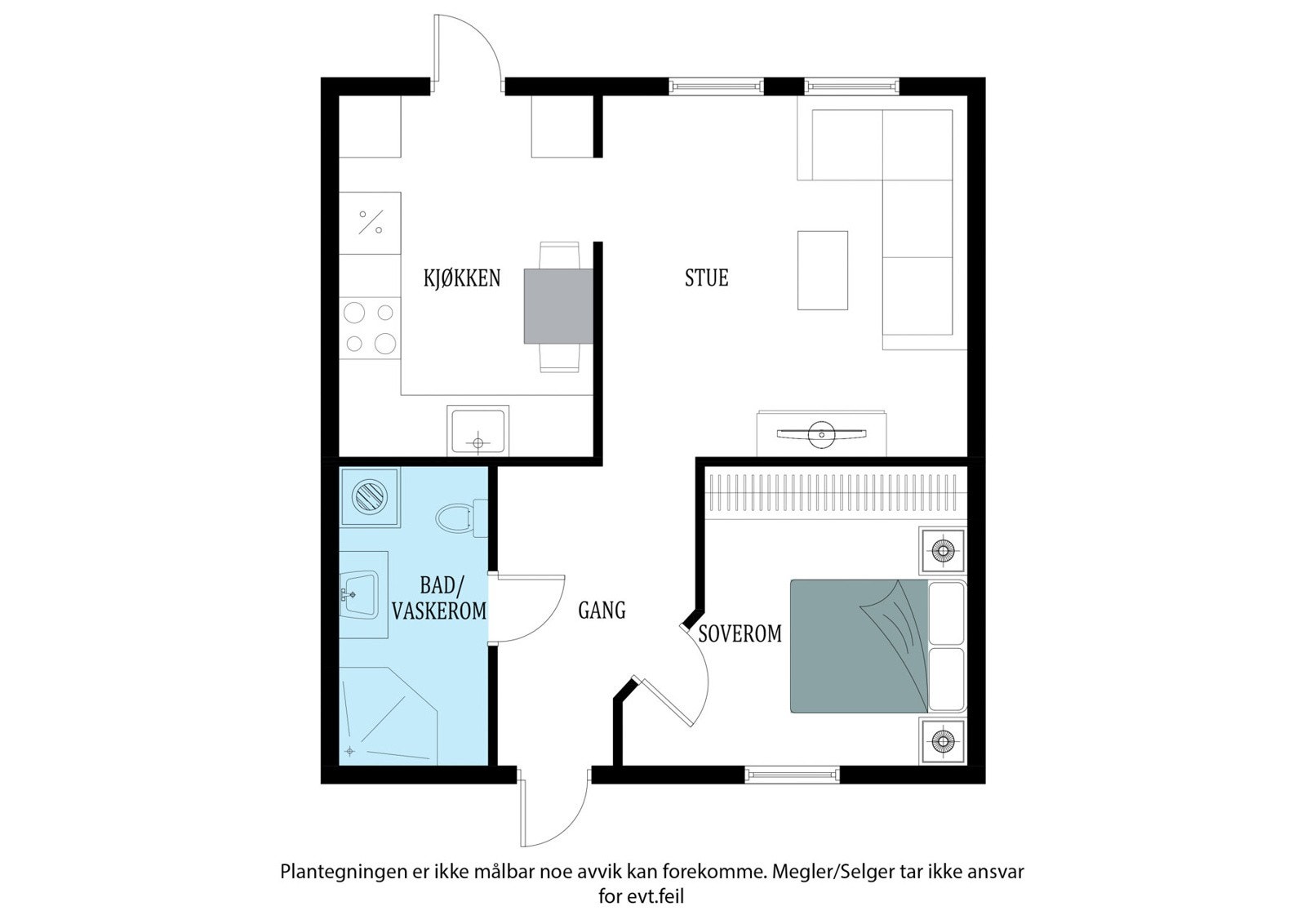 Plantegning Galleribilde