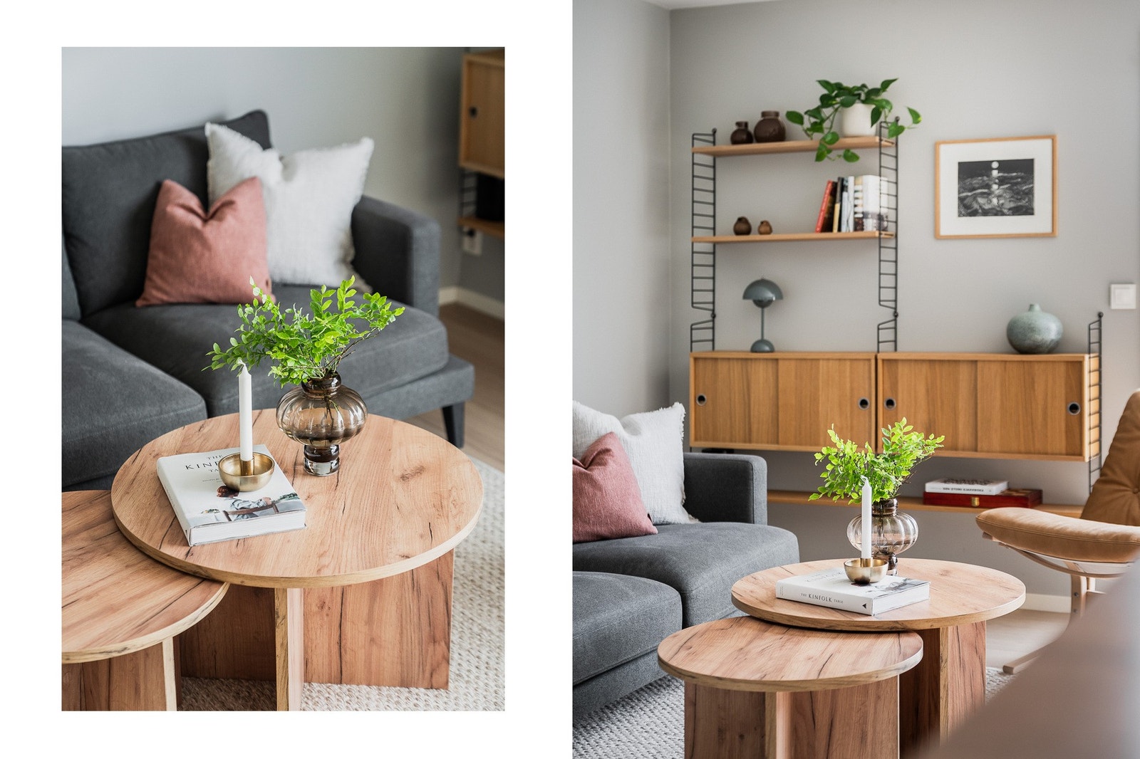 Lyset fra verandaen gir rommet en varm og behagelig karakter. Galleribilde