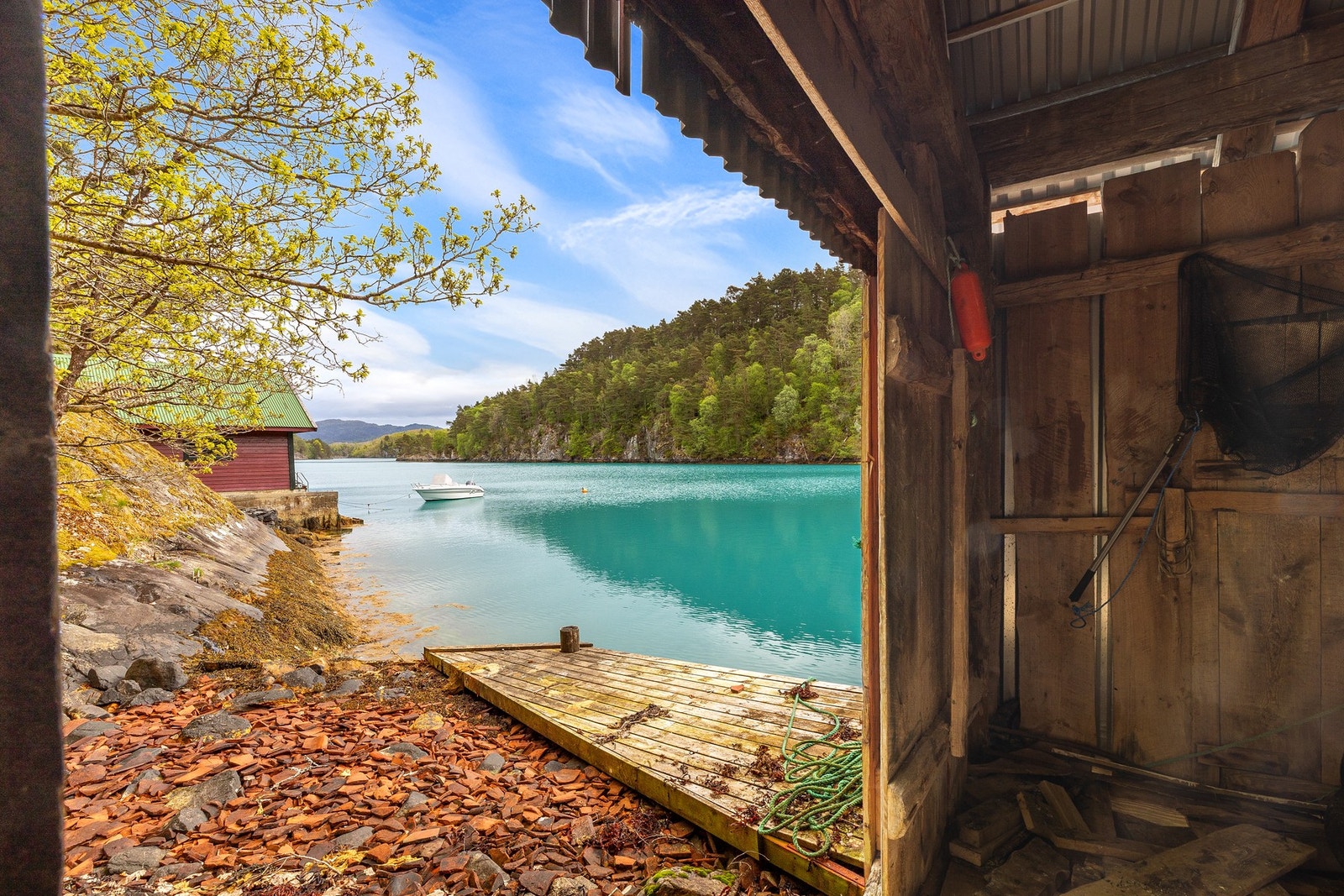 Rett ut i fjorden. Galleribilde