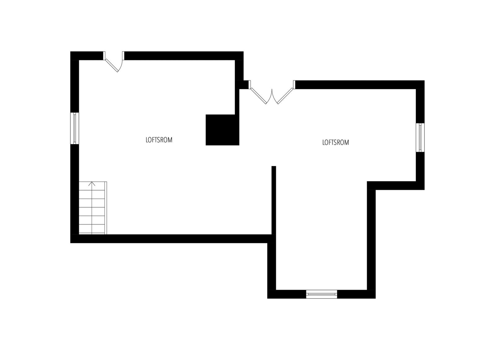 Plantegning loft Galleribilde