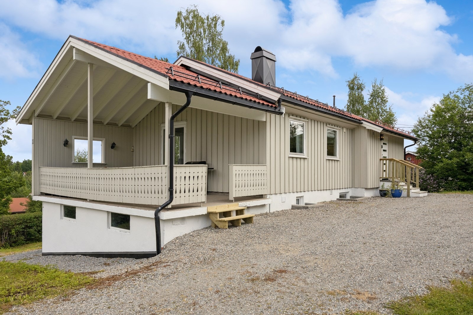 Gode parkeringsmuligheter på egen tomt. Galleribilde