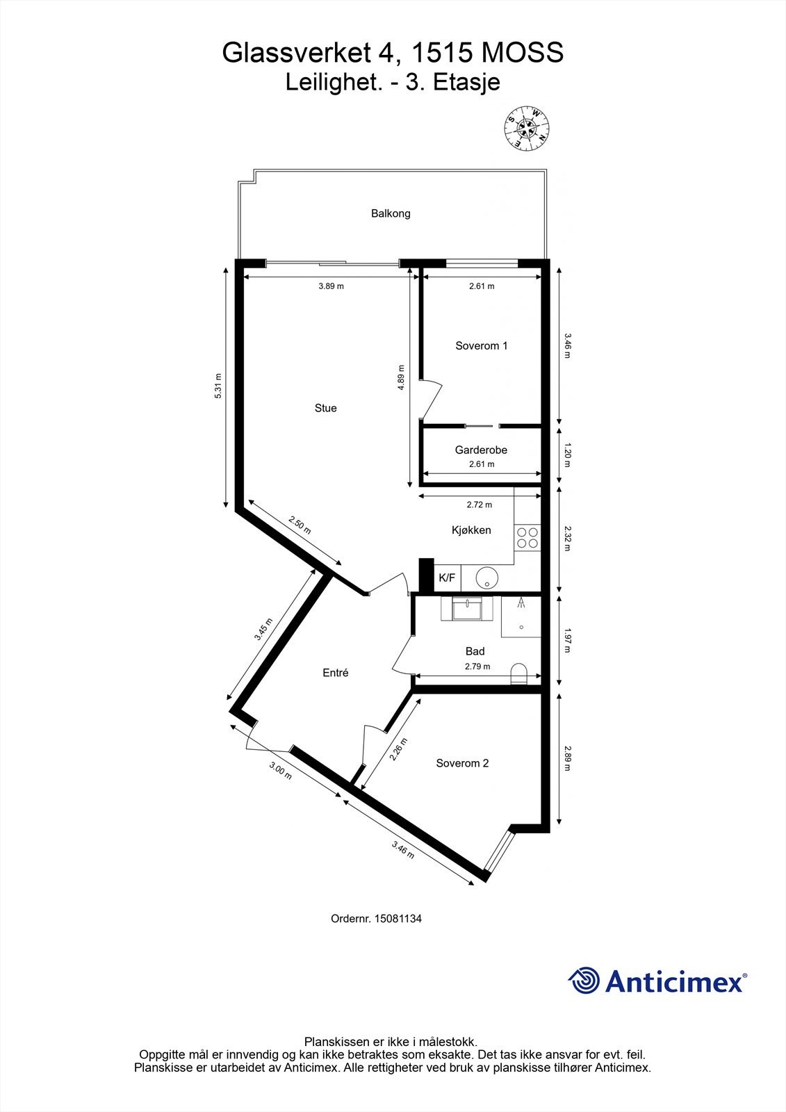 Leiligheten disponerer også bod på fellesareal i kjelleren. Galleribilde
