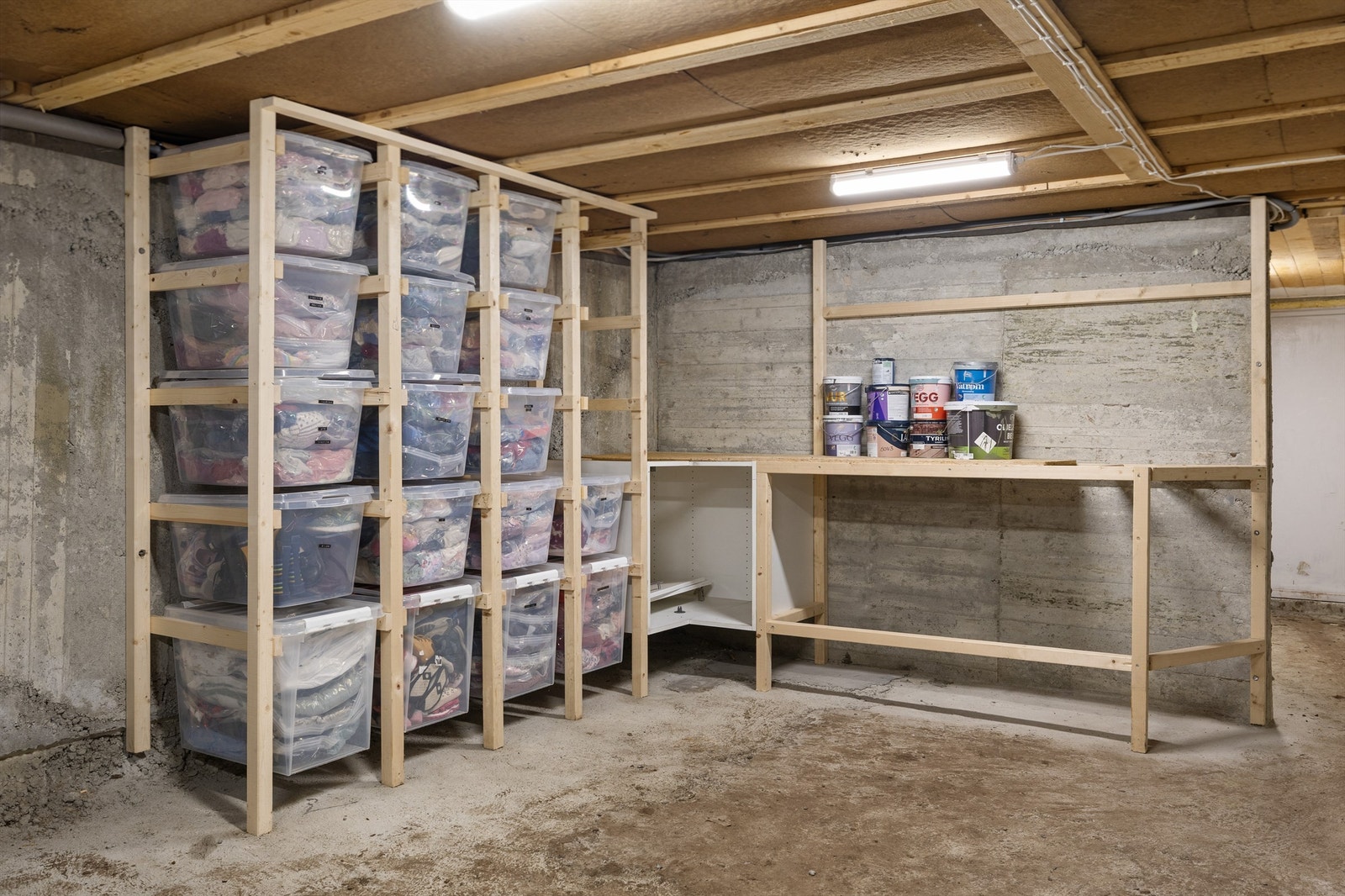 Her er det god plass til oppbevaring Galleribilde