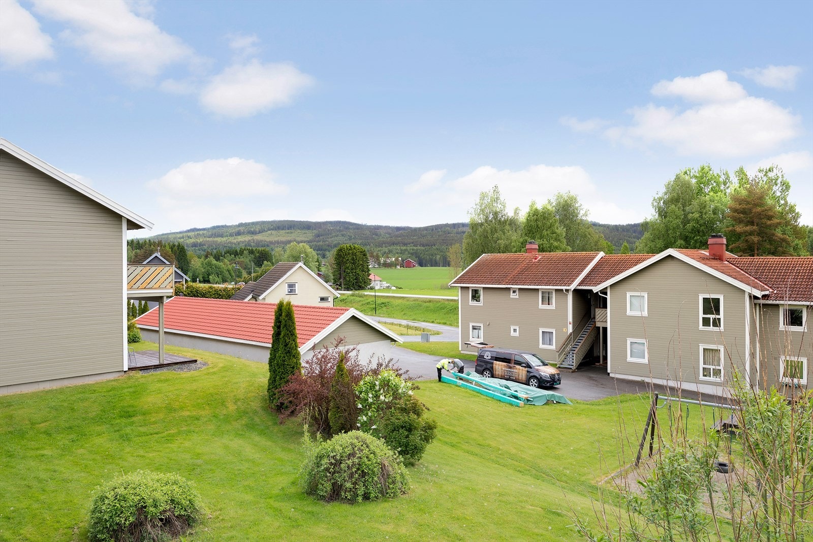 Utsikt fra balkong. Galleribilde