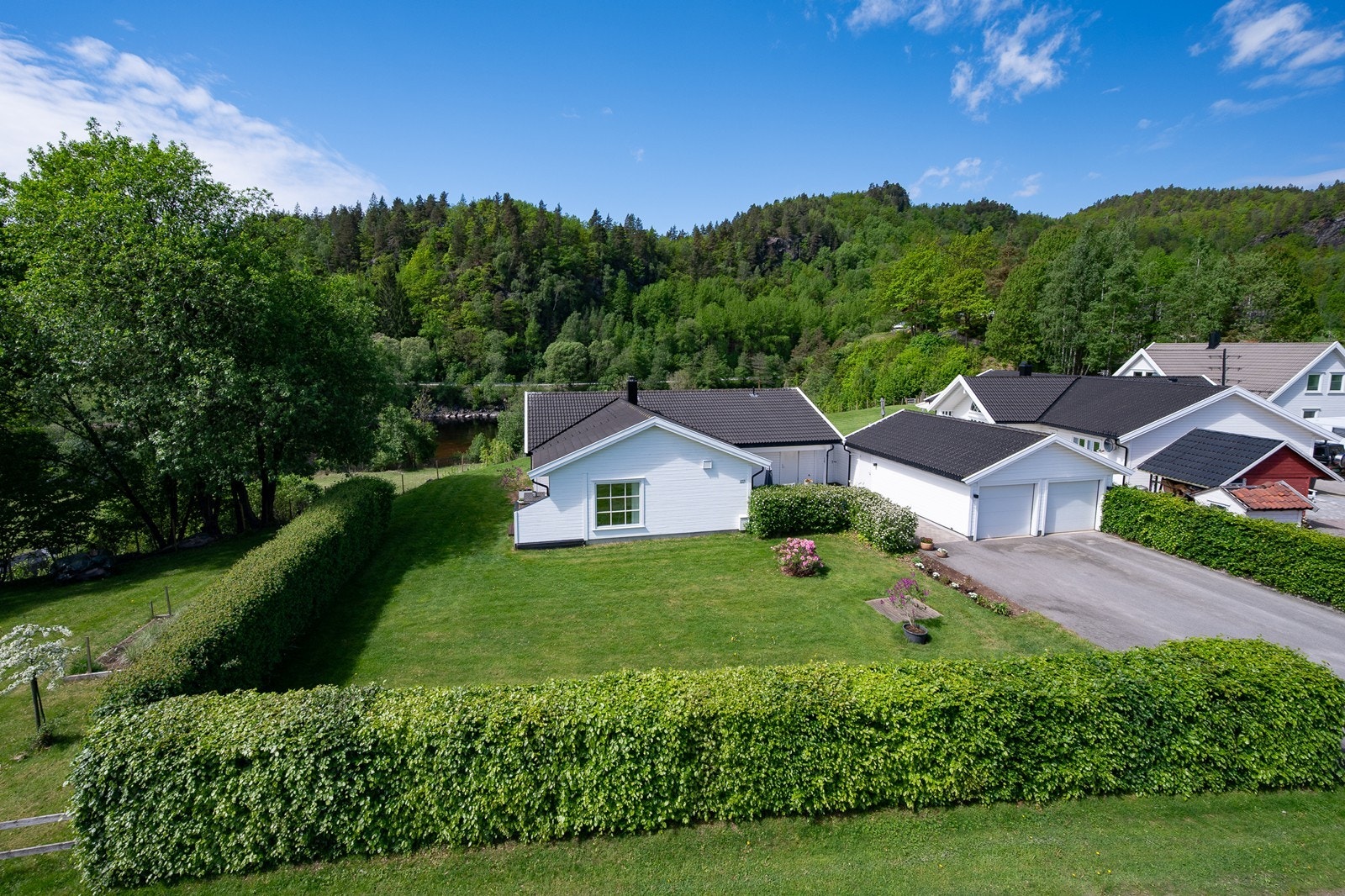 Relativt flat, lettstelt tomt Galleribilde