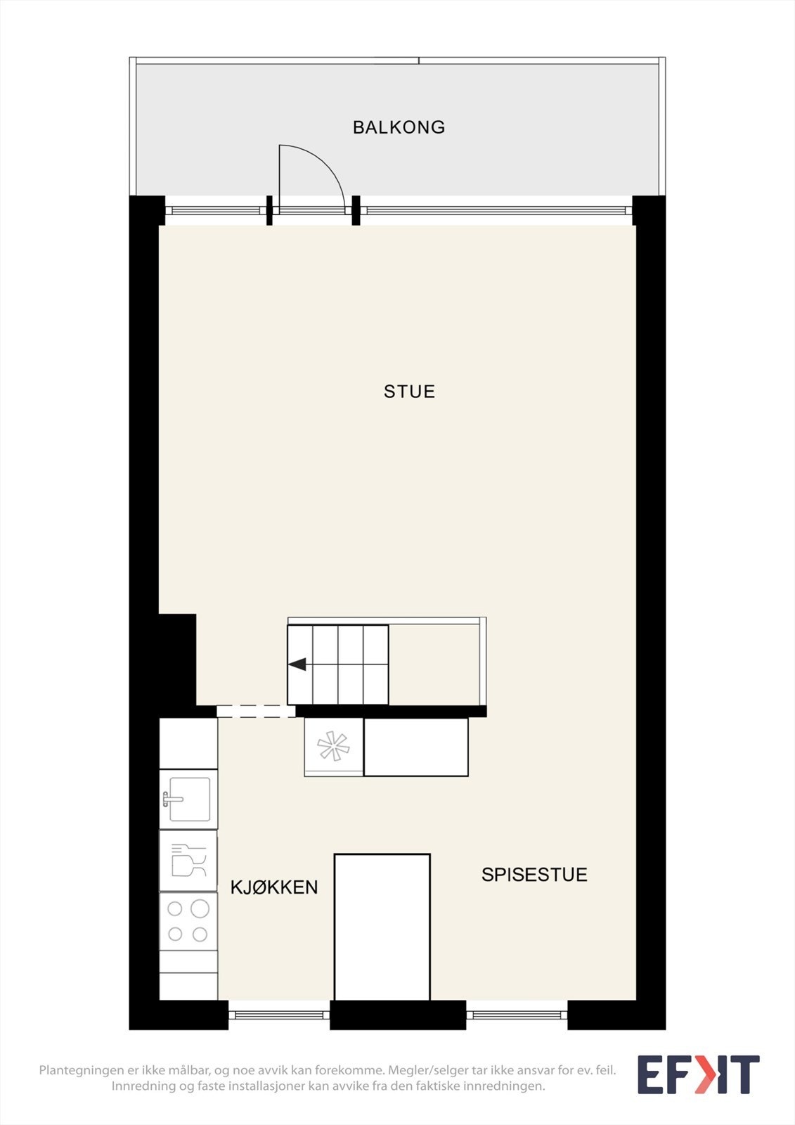 Plantegning av leilighetens 2. etasje Galleribilde
