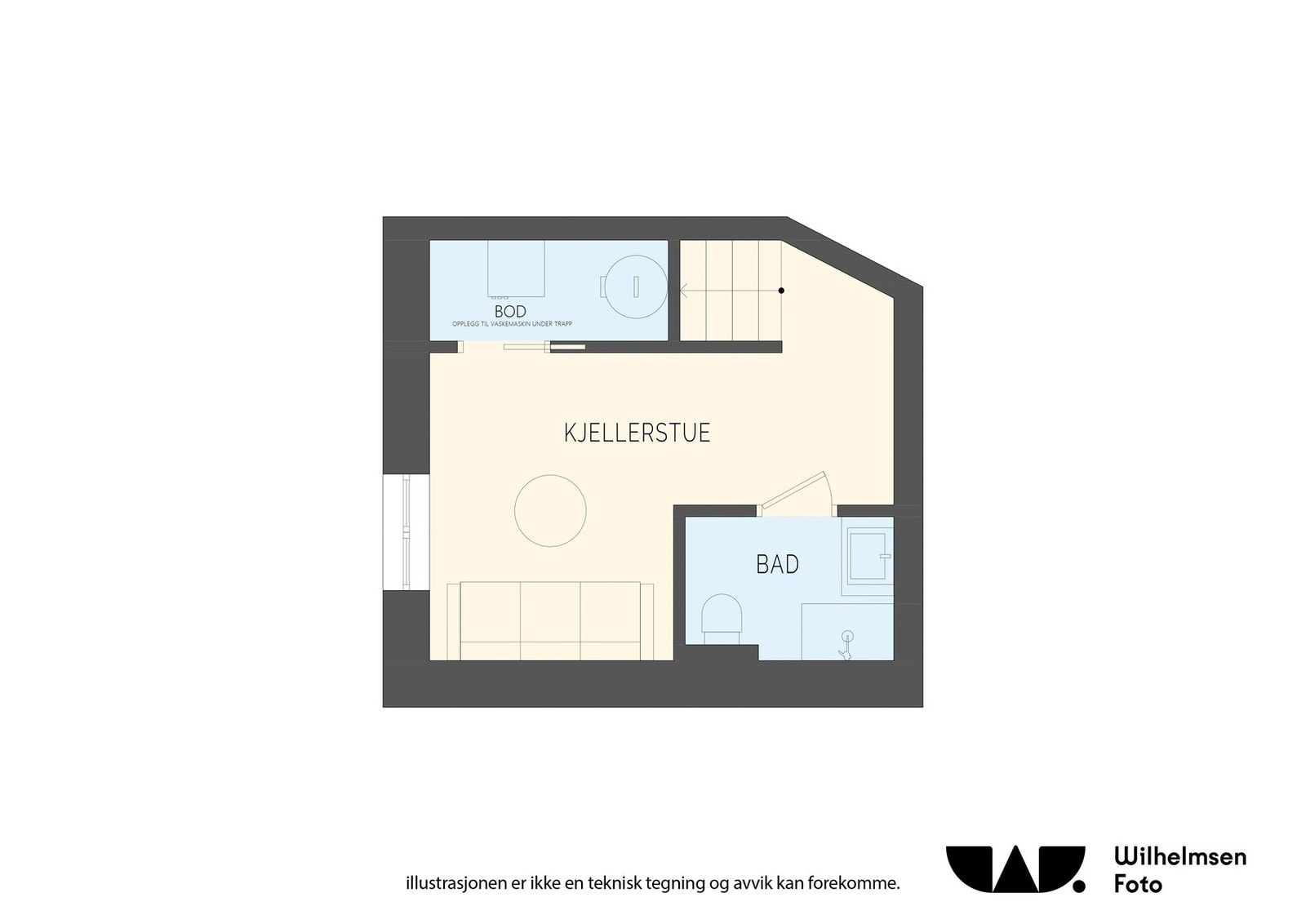- Plantegning underetasje - Galleribilde