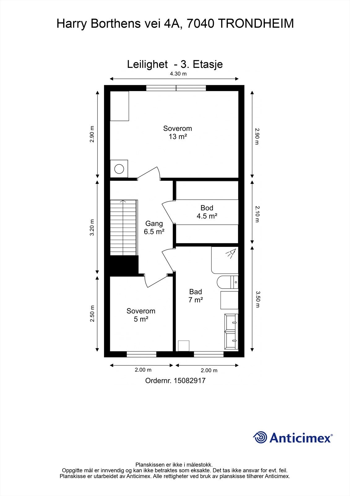 Planskisse 2. etasje. Galleribilde