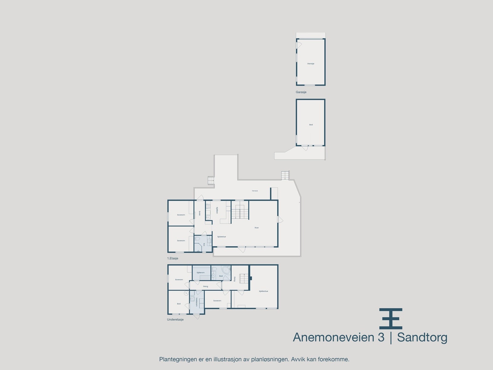 Plantegninger samlet Galleribilde