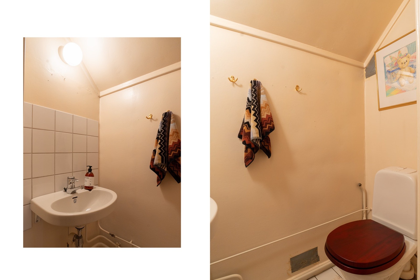 I andre etasje finner vi et lite toalettrom med vask. Galleribilde