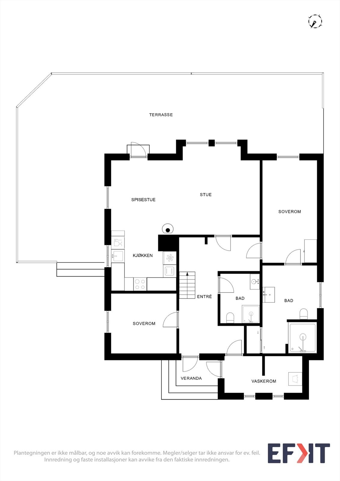 Plantegning 1. etasje. Galleribilde
