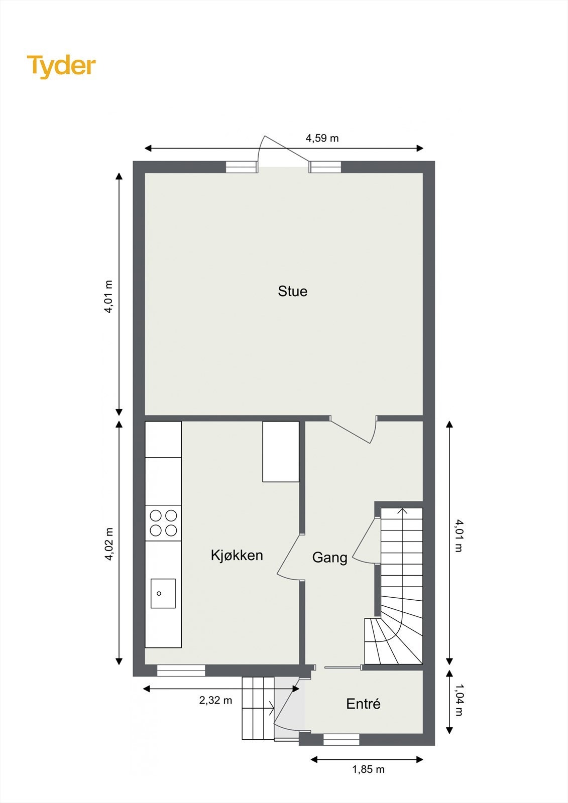 Planskisse 1.etasje Galleribilde