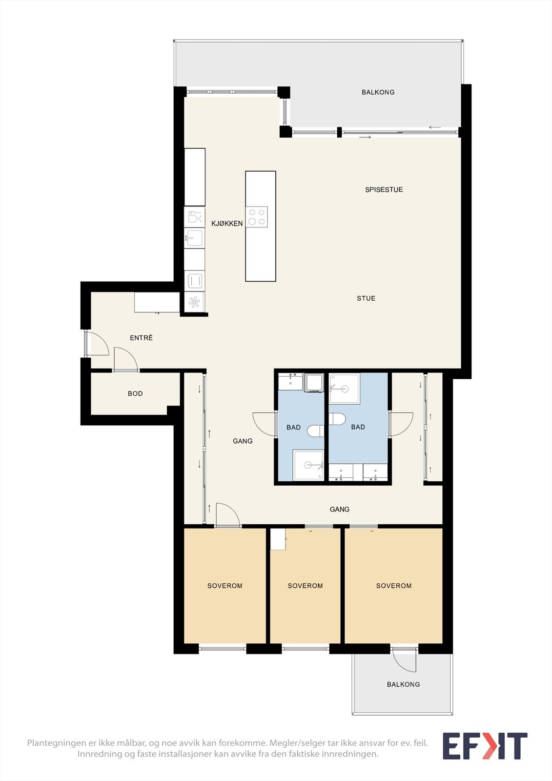 Plantegning 5. etasje - det er heis i bygget! Galleribilde