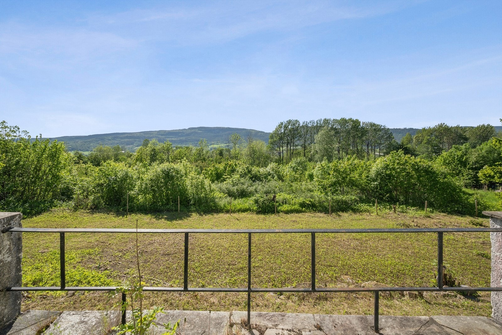 Fra eiendommen er det utsikt over det omkringliggende landskapet i Lier. Galleribilde