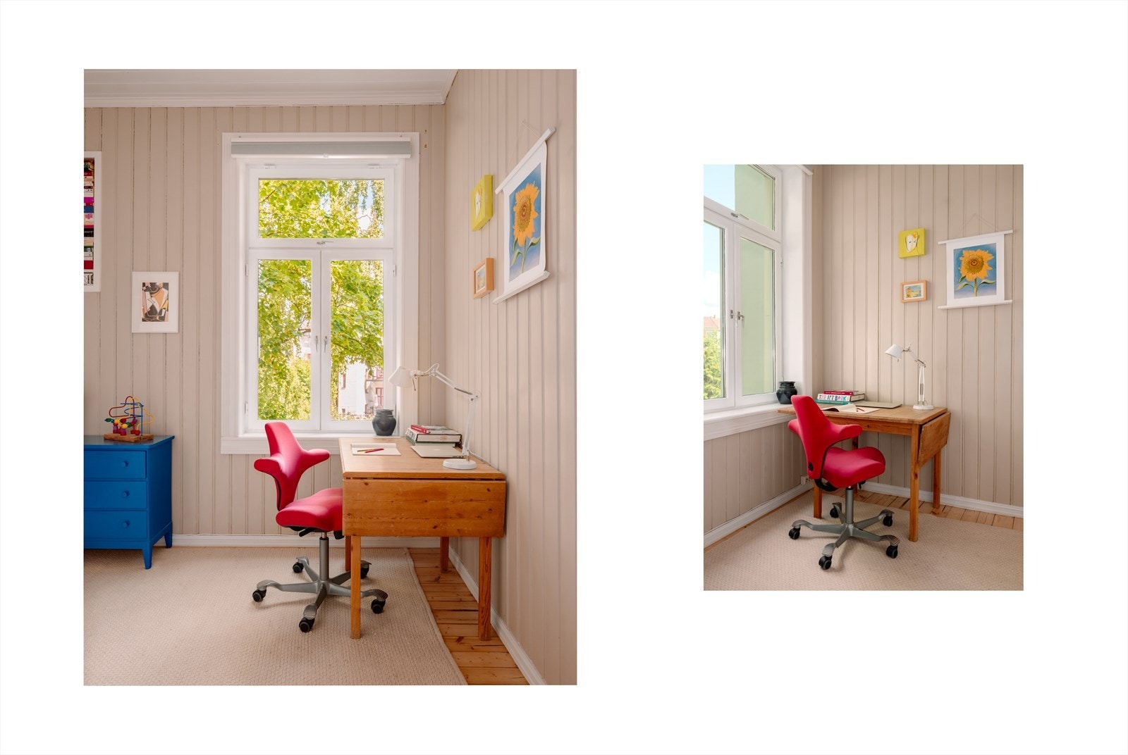 Gode muligheter for hjemmekontorløsninger. Galleribilde