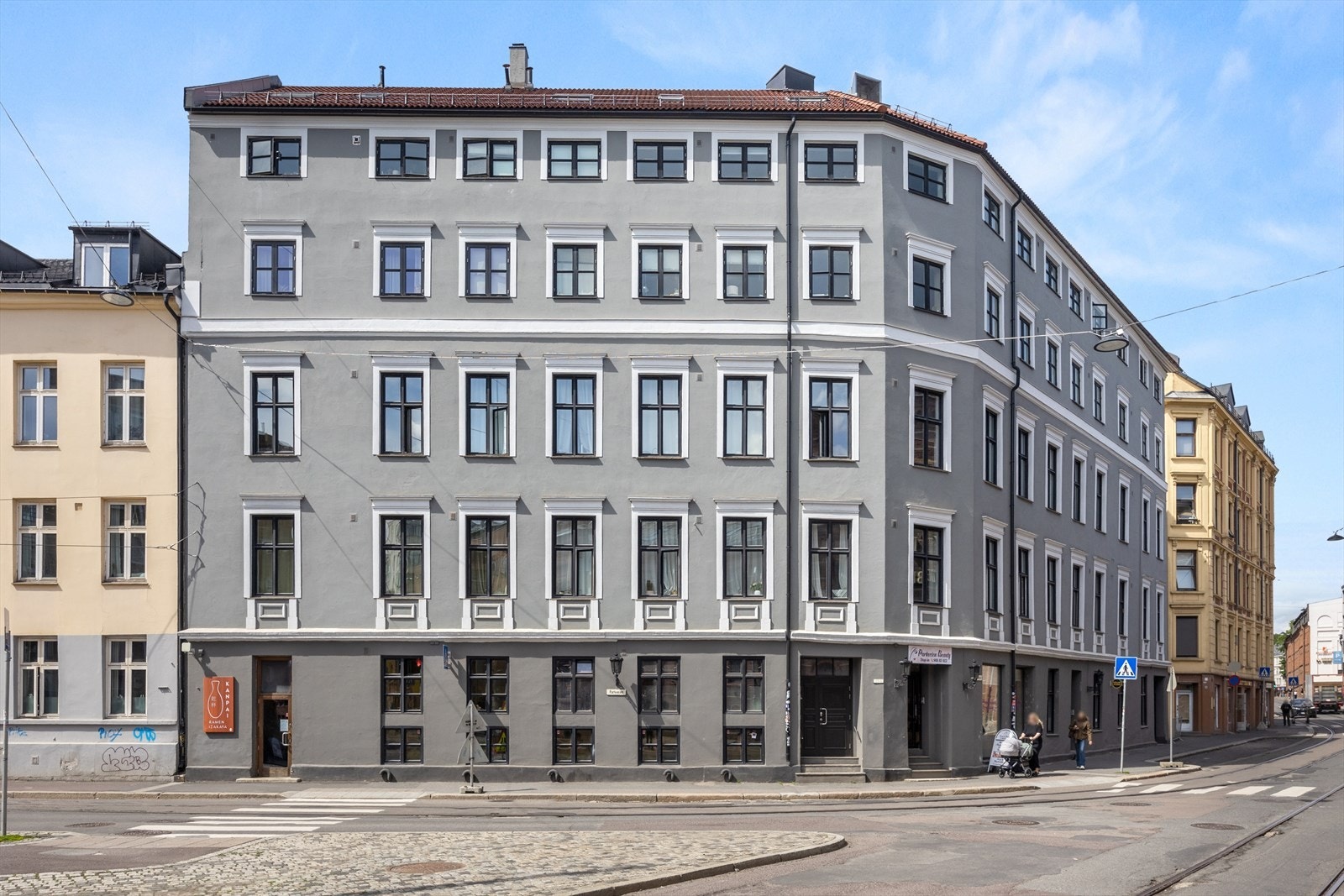 Toppleilighet fra 2020 med heis, sentralt plassert i en klassisk bygård ved Slottsparken. Galleribilde