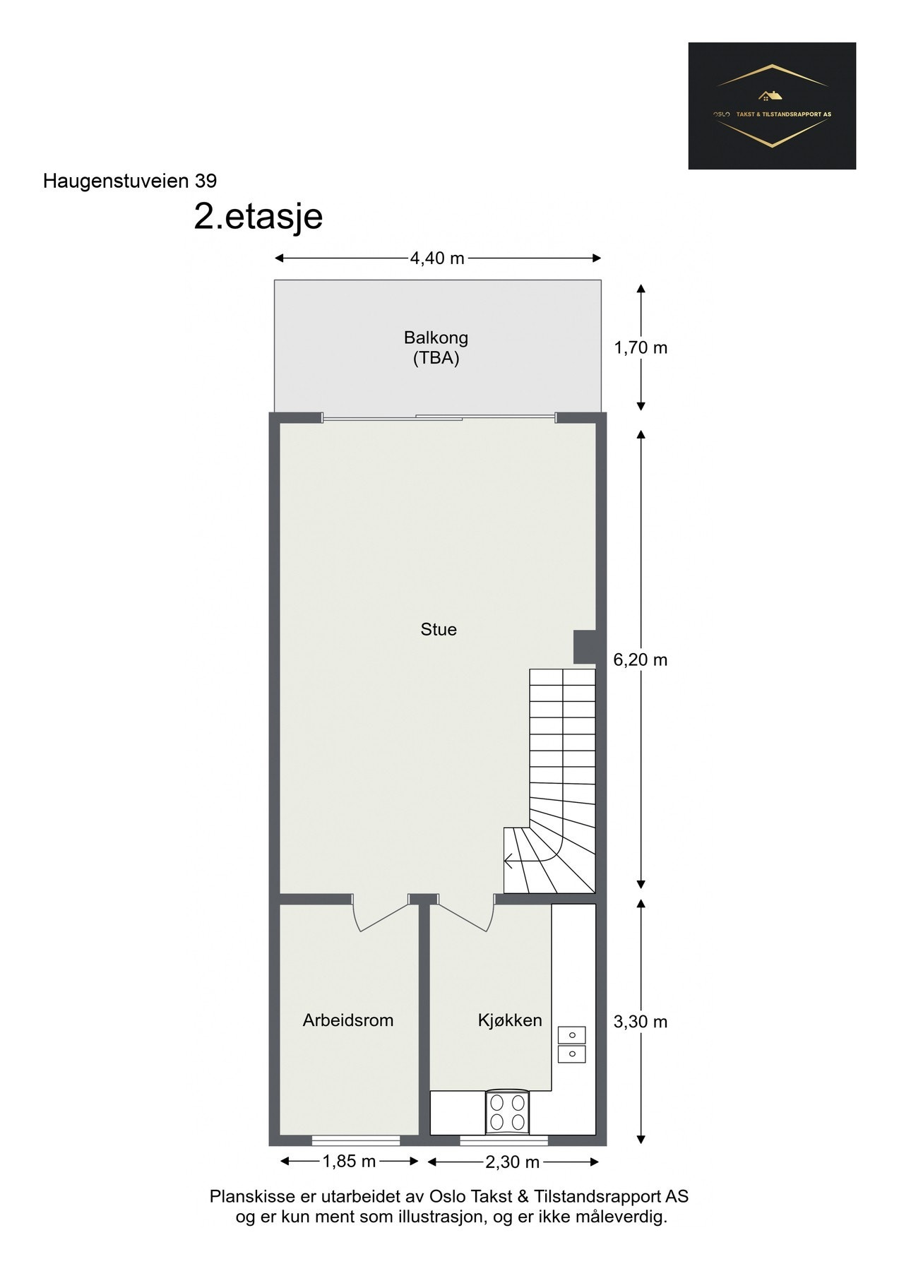 Plantegning 2. etasje Galleribilde