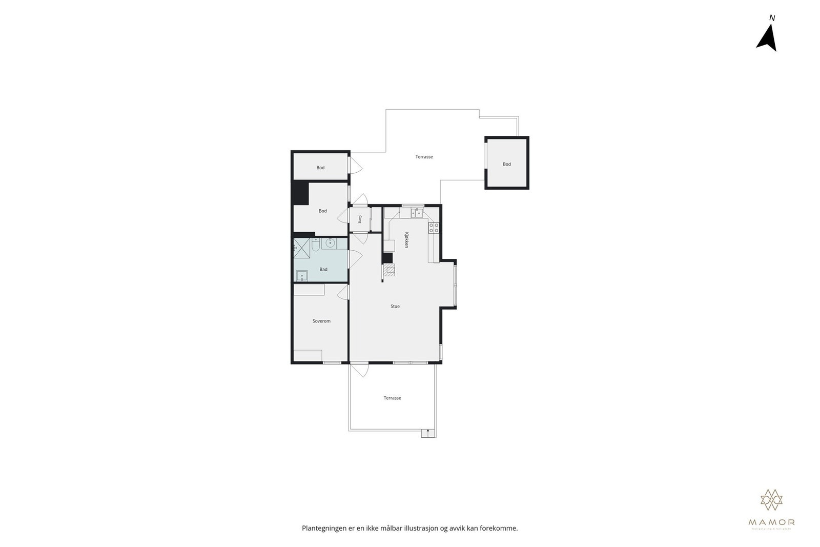 Plantegning Galleribilde