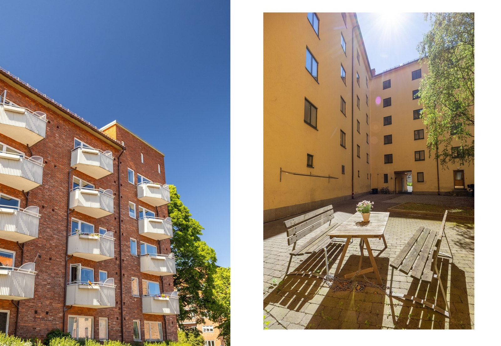 Veldrevet borettslag med hyggelig felles bakgård. Galleribilde