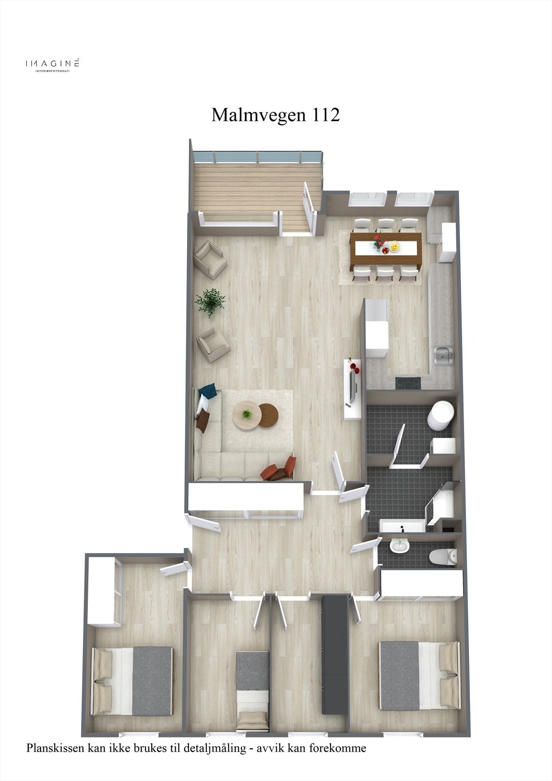 Plantegning 3D Galleribilde