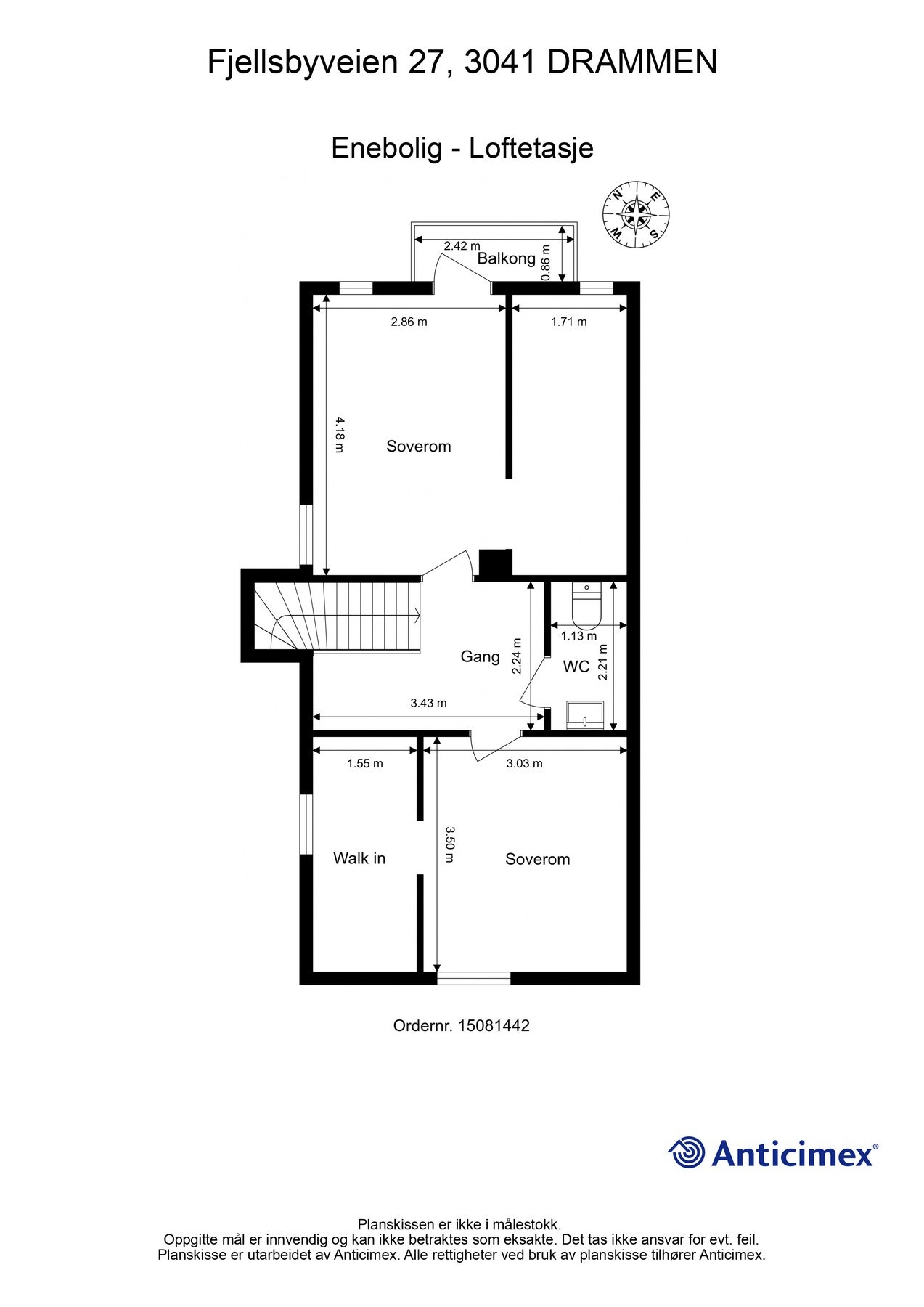 Plantegning 2. etasje Galleribilde
