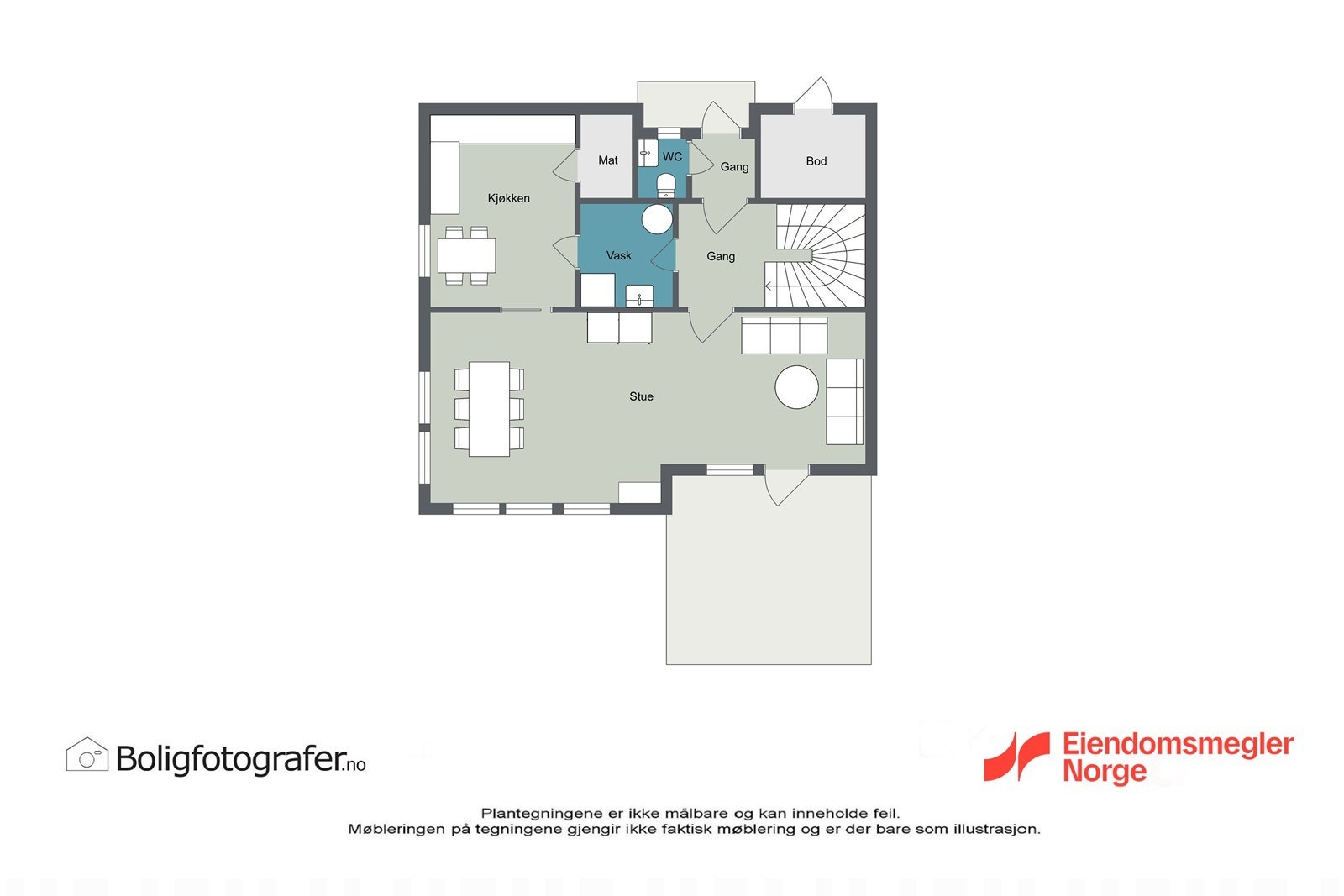 Plantegning 1.etg Galleribilde