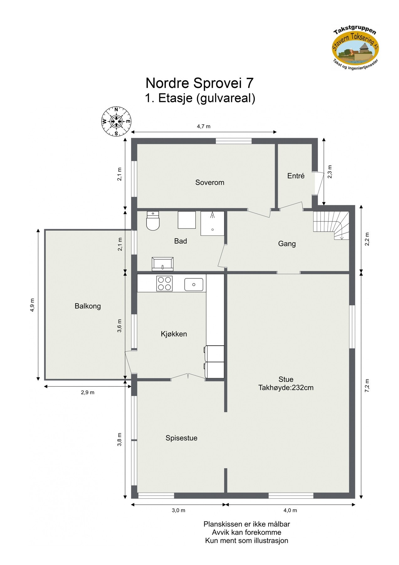 Plantegning 1.etasje Galleribilde