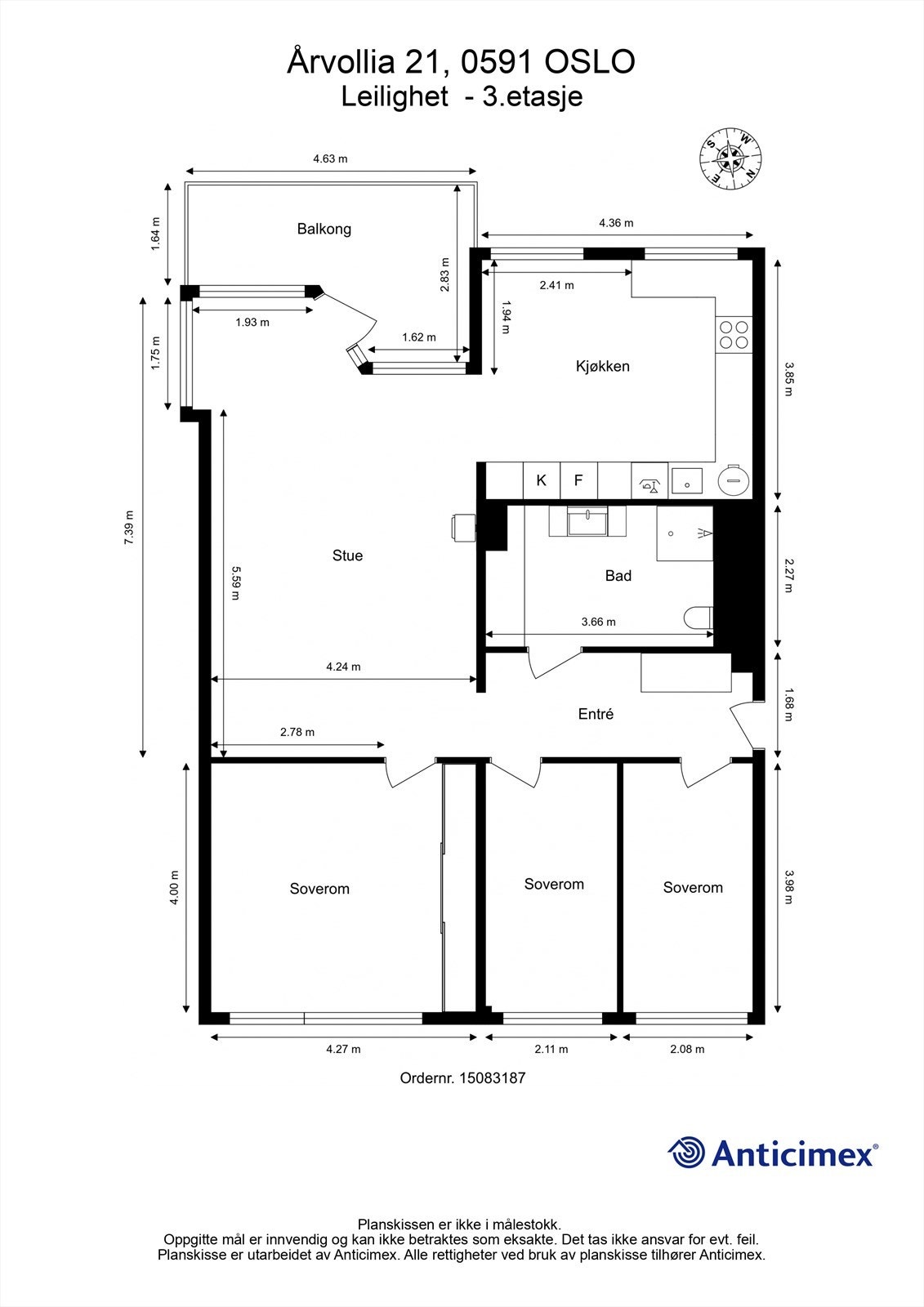 Plantegning Galleribilde