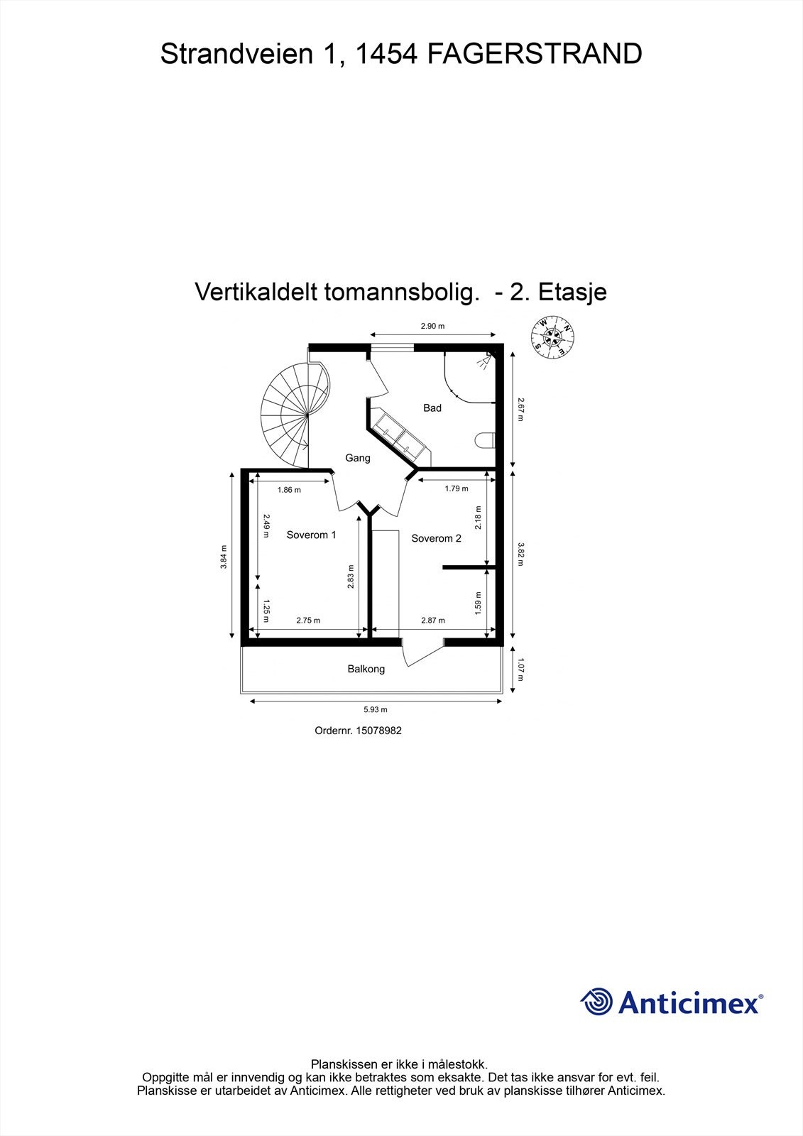 Plantegning - 2. etasje Galleribilde