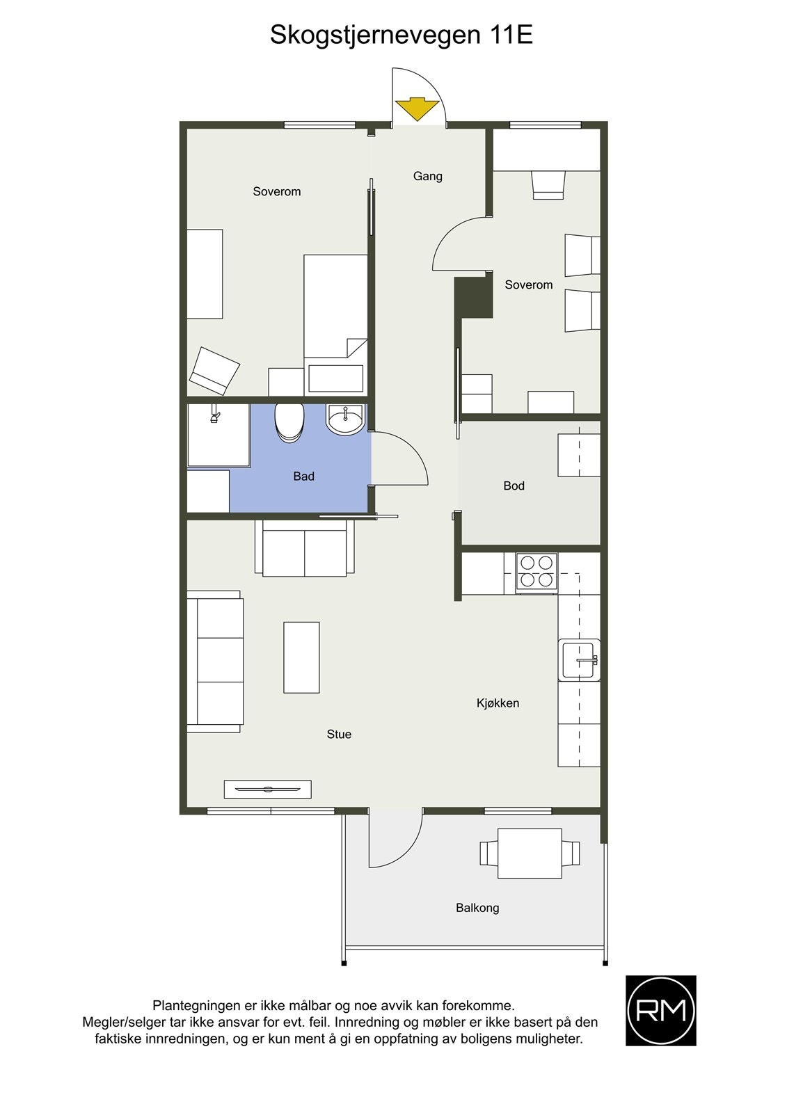 Plantegning Galleribilde