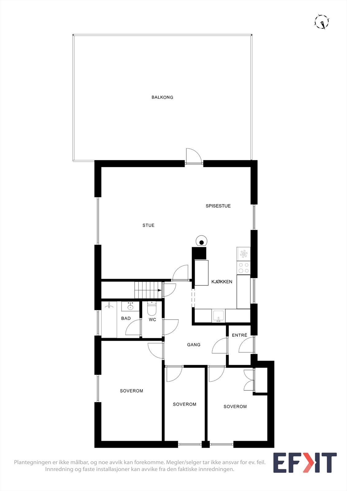 Velkommen inn - Plantegning 1. etasje Galleribilde