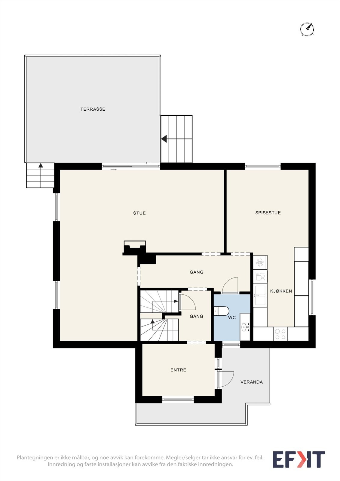 Plantegninger 1. etasje Galleribilde