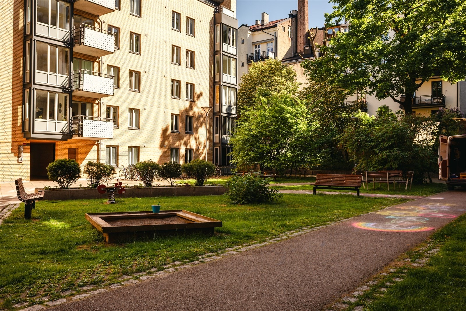Sameiet har en attraktiv beliggenhet med kort vei til sentrum Galleribilde