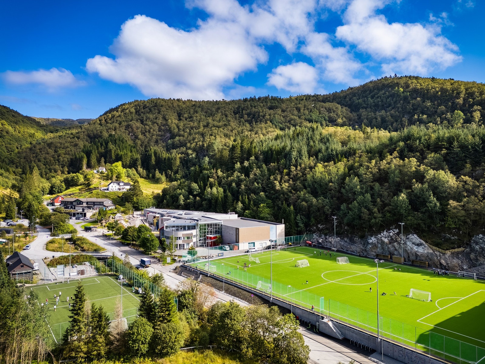 Nye Sædalen arena. Her er det satt i gang bygging av ny hall Galleribilde