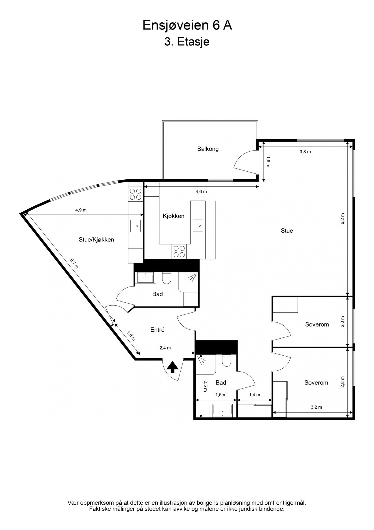 Leiligheten disponerer bod i kjeller på ca. 7,7 m² Galleribilde