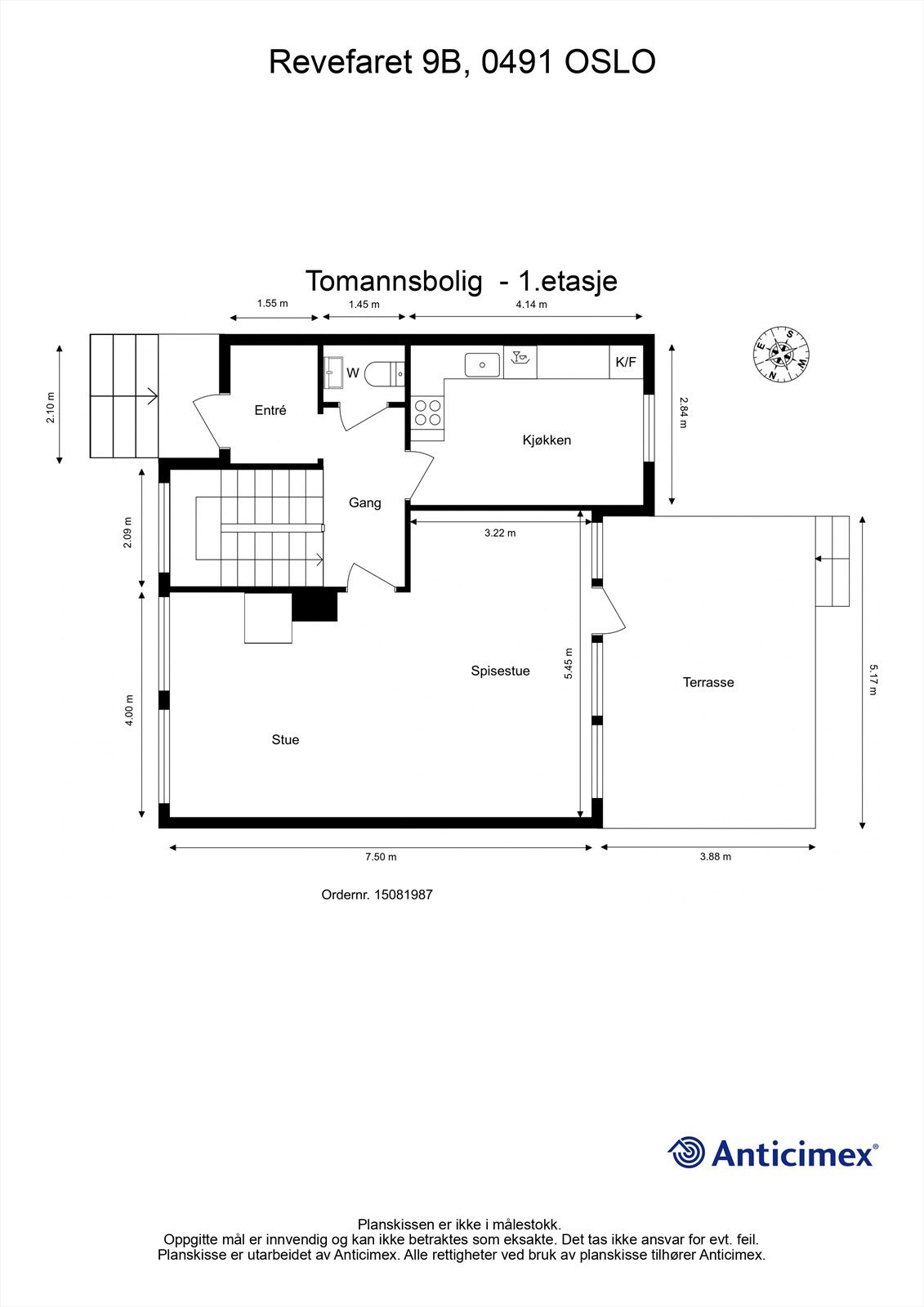 Plantegning - 1. etasje Galleribilde