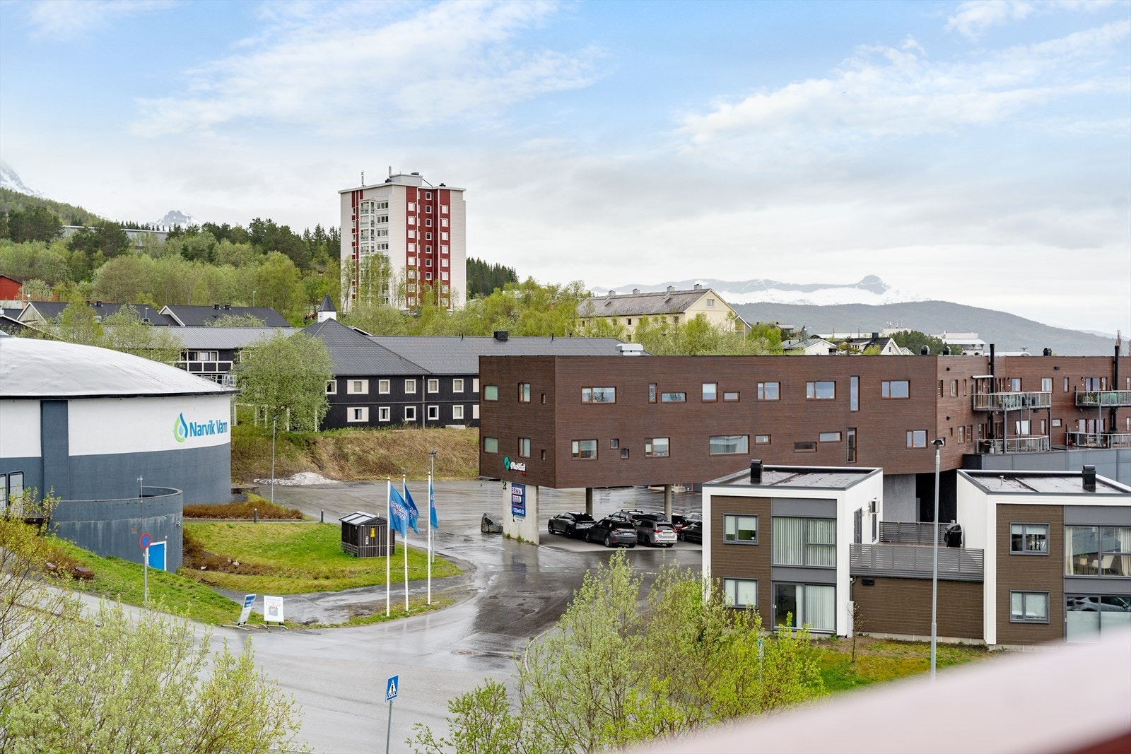Utsikt fra balkong Galleribilde