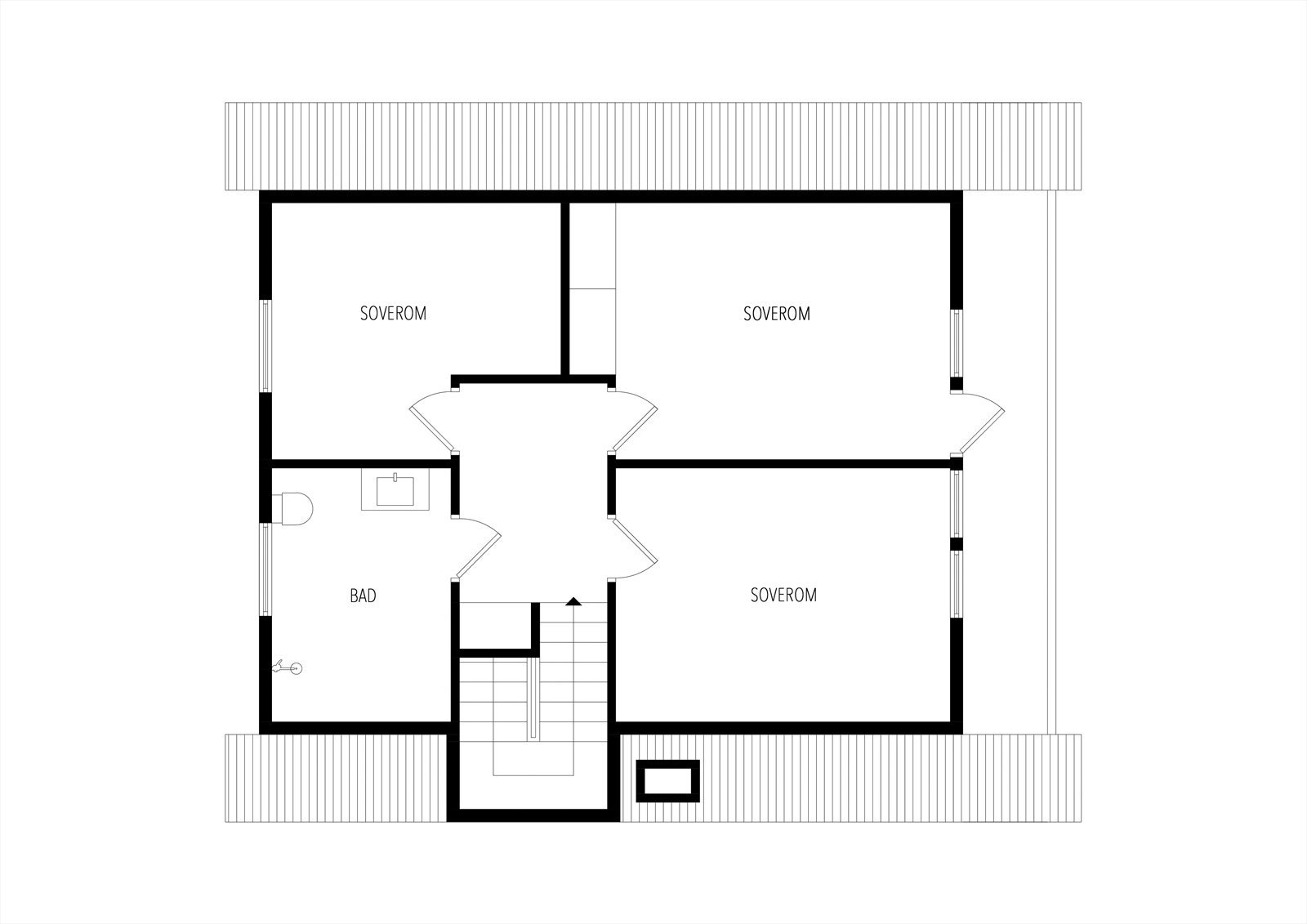Plantegning loft. Galleribilde