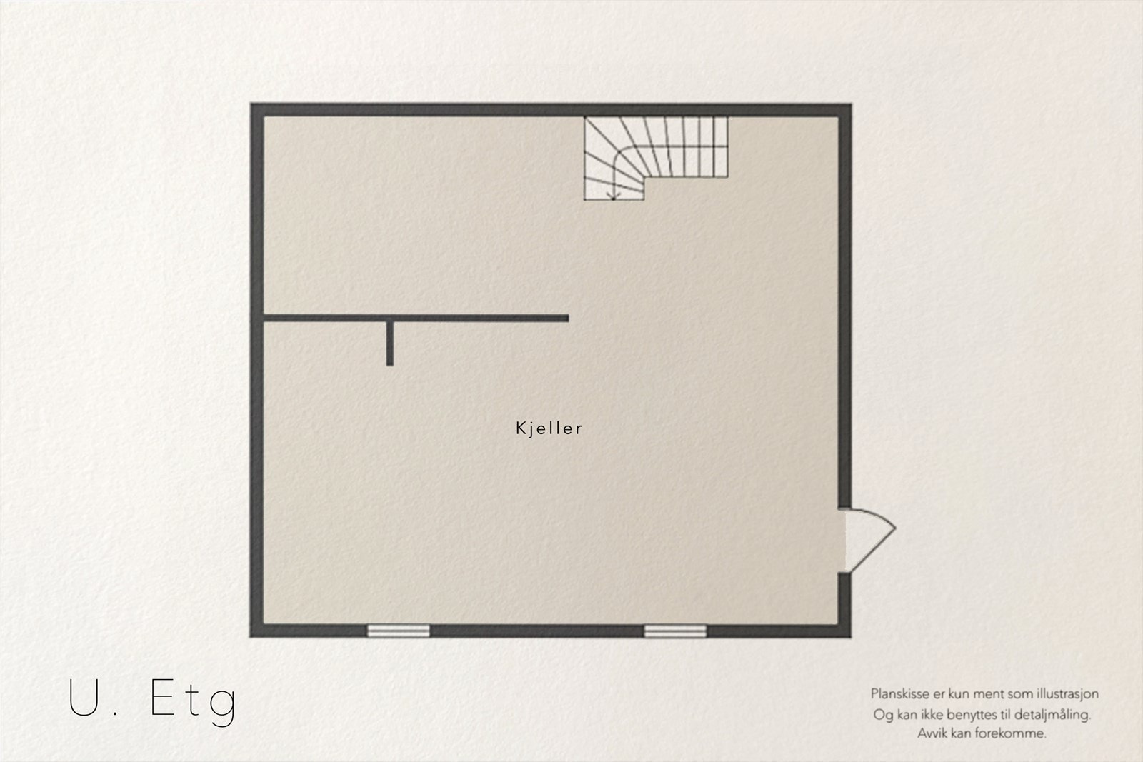 Plantegning kjeller Galleribilde