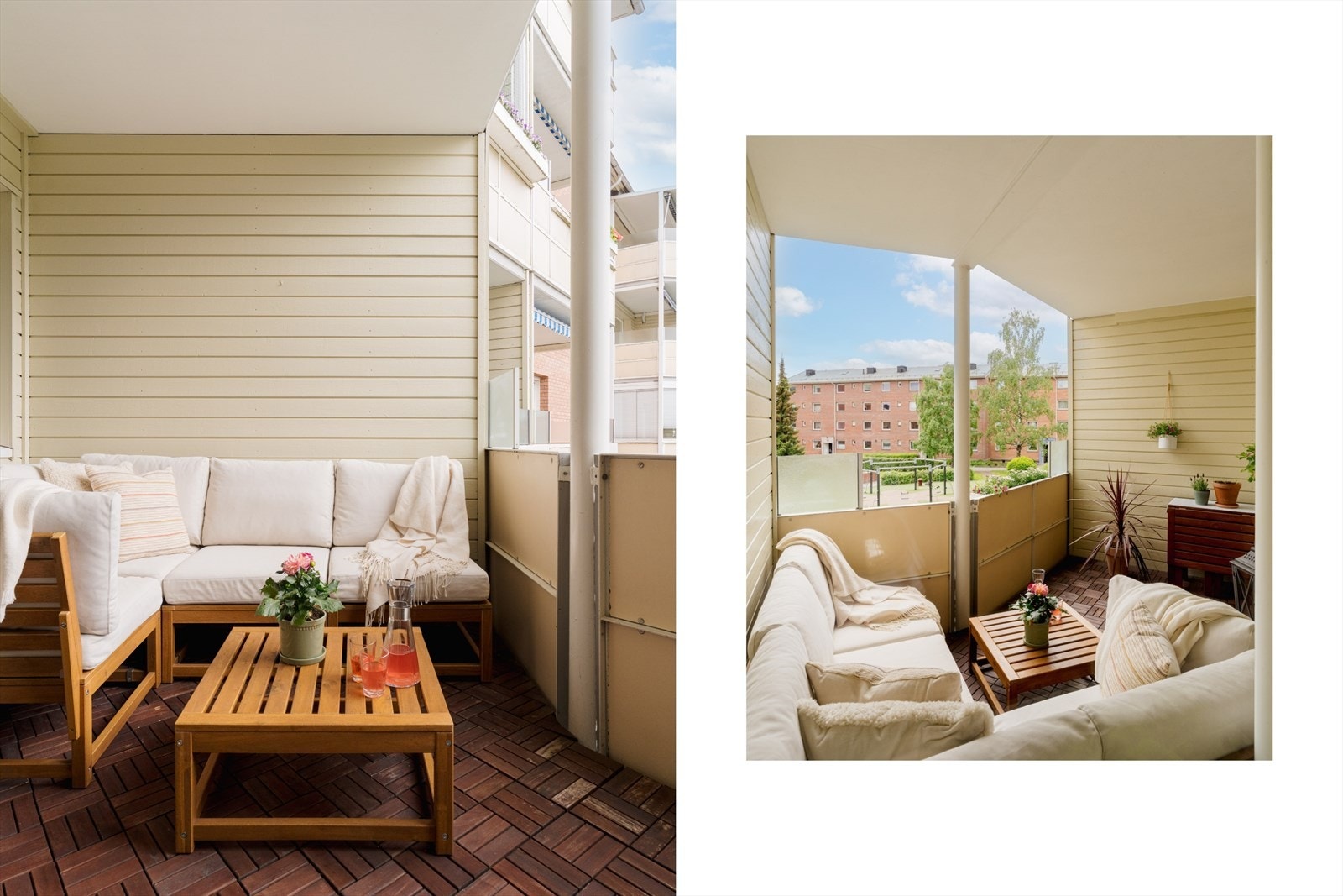 Her kan du ta med frokosten, lunsjen og middagen ut, eller nyte et glass vin på sene sommerkvelder. Galleribilde