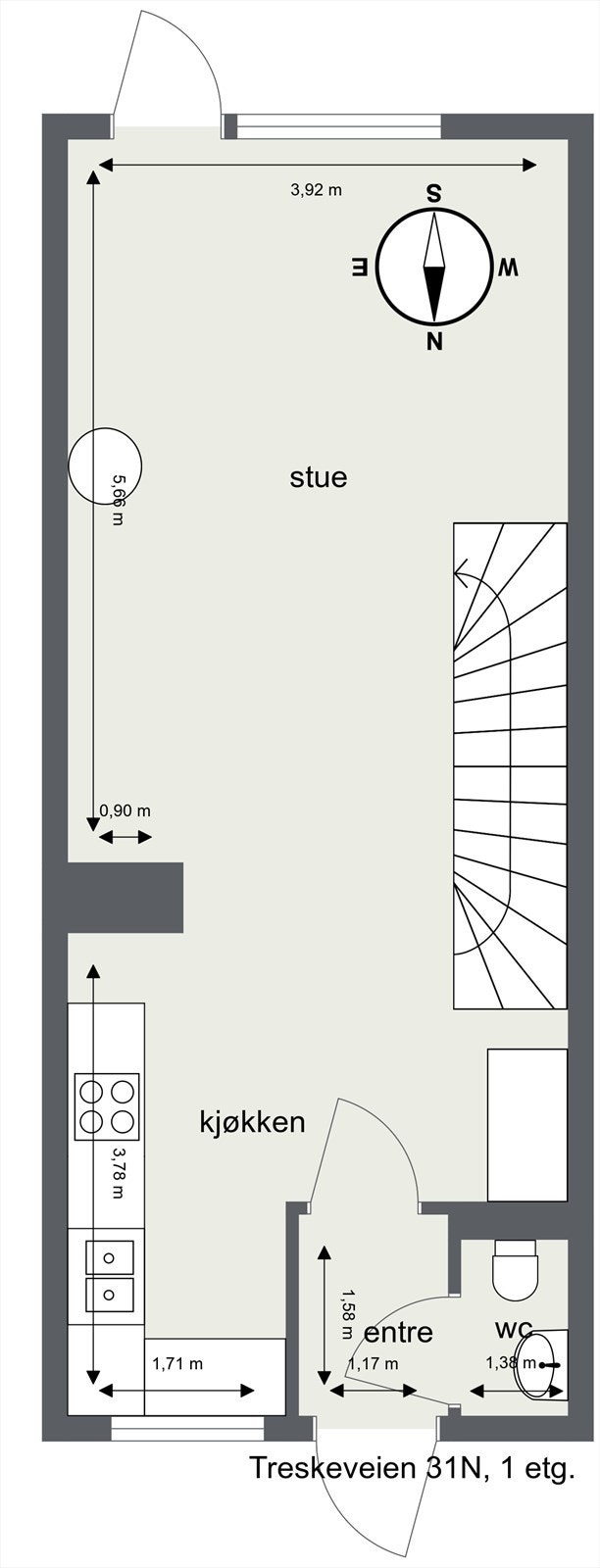 Plantegning 1. Etasje Galleribilde