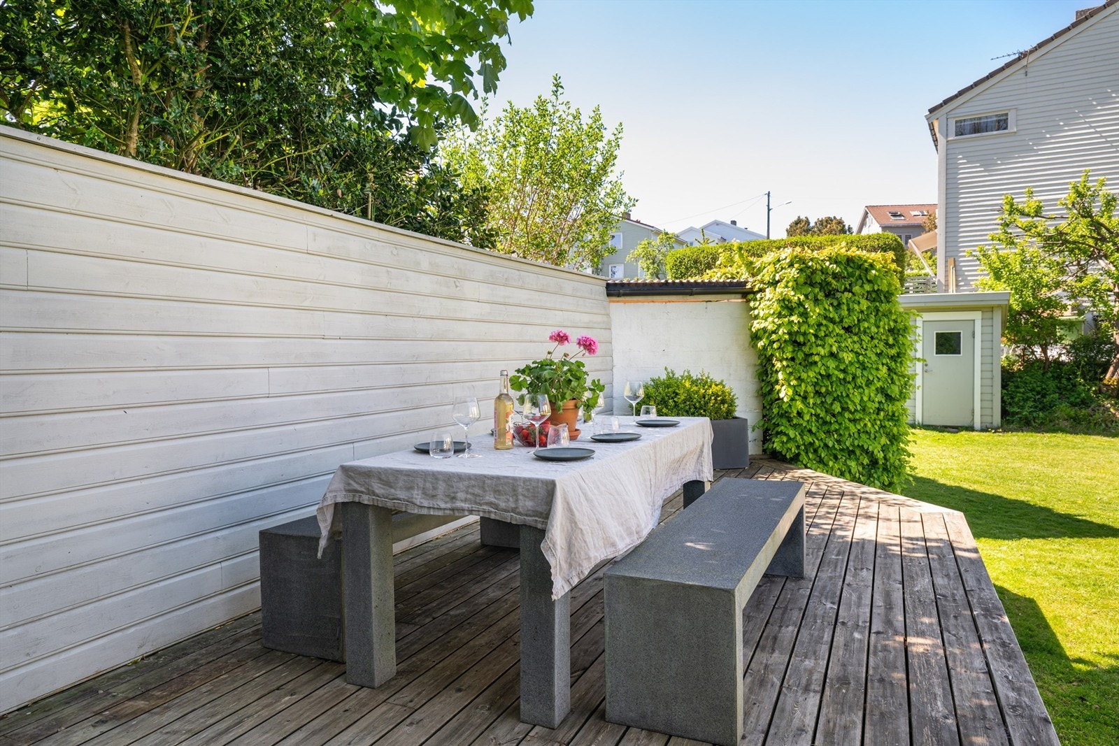 Felles terrasse. Galleribilde