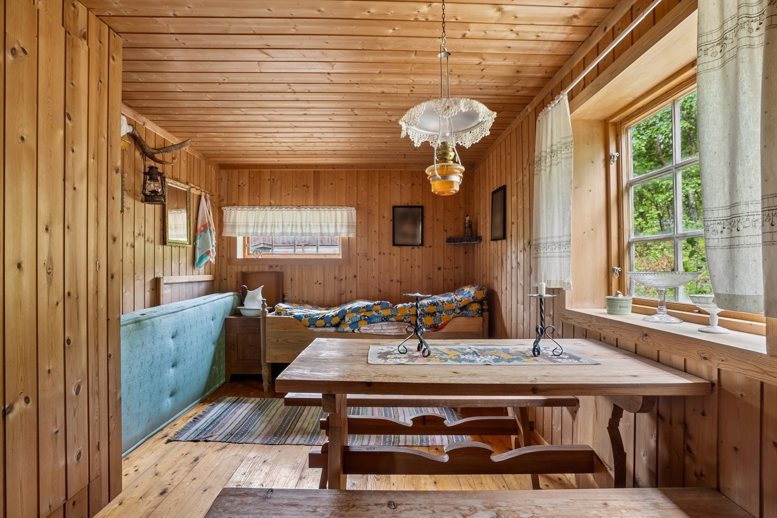 En krok som er brukt som sengeplass. Galleribilde