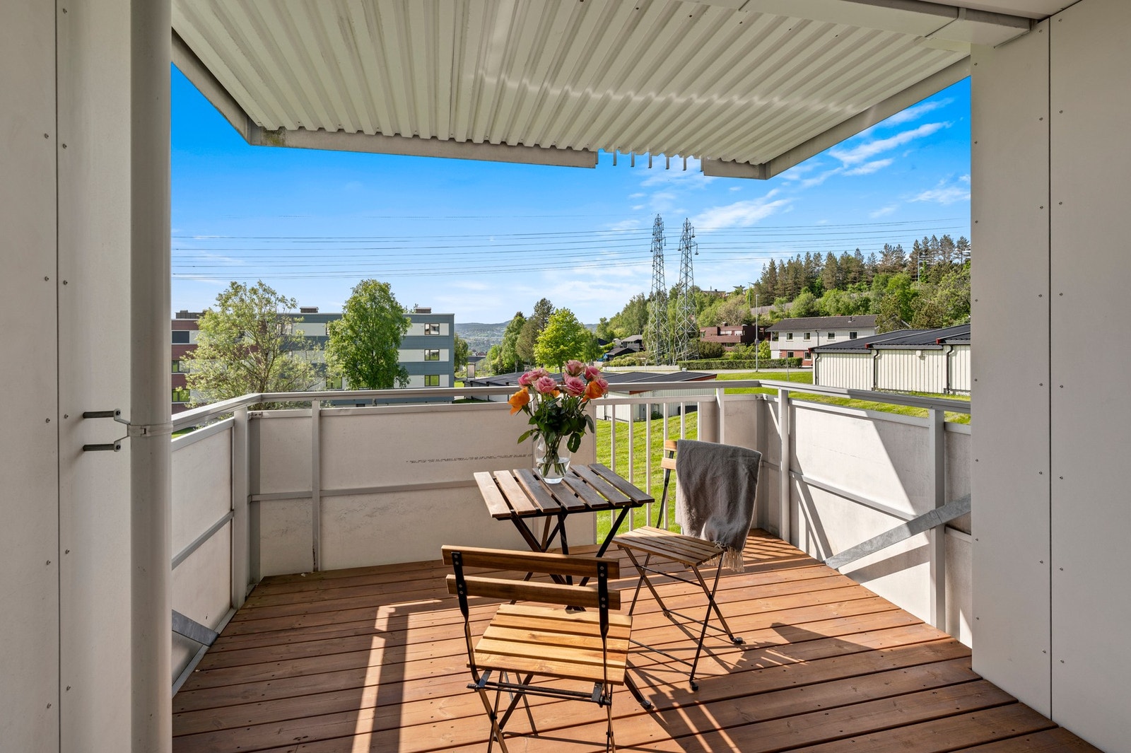 Balkongen er på 8,2 m². Galleribilde