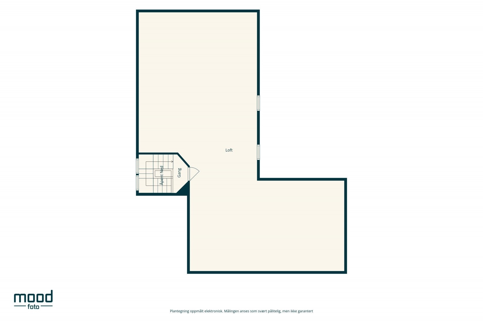 Plantegning loft. Galleribilde