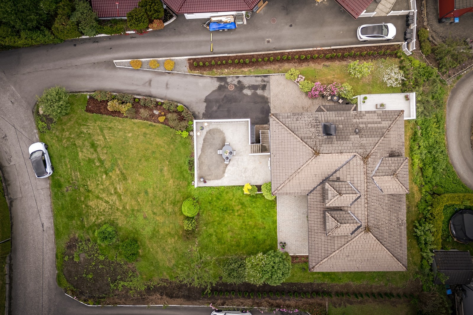 Oversikt over tomten på 1 317,3 m² Galleribilde