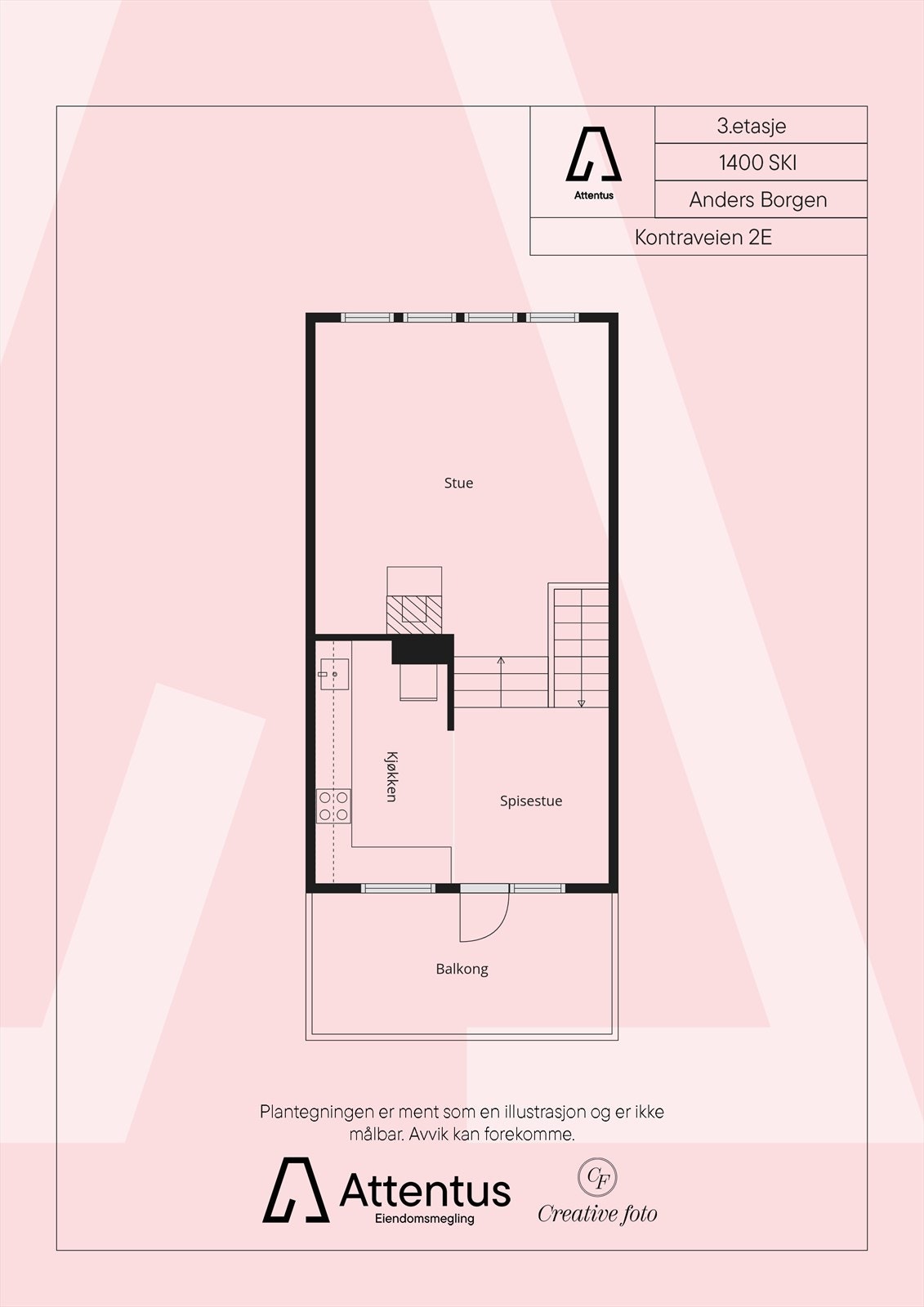 Plantegning 2. etasje Galleribilde