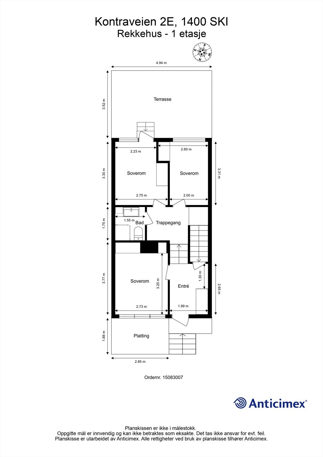 Plantegning 1. etasje Galleribilde