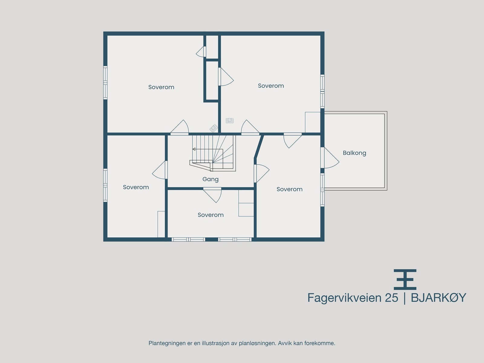 Plantegning loft Galleribilde