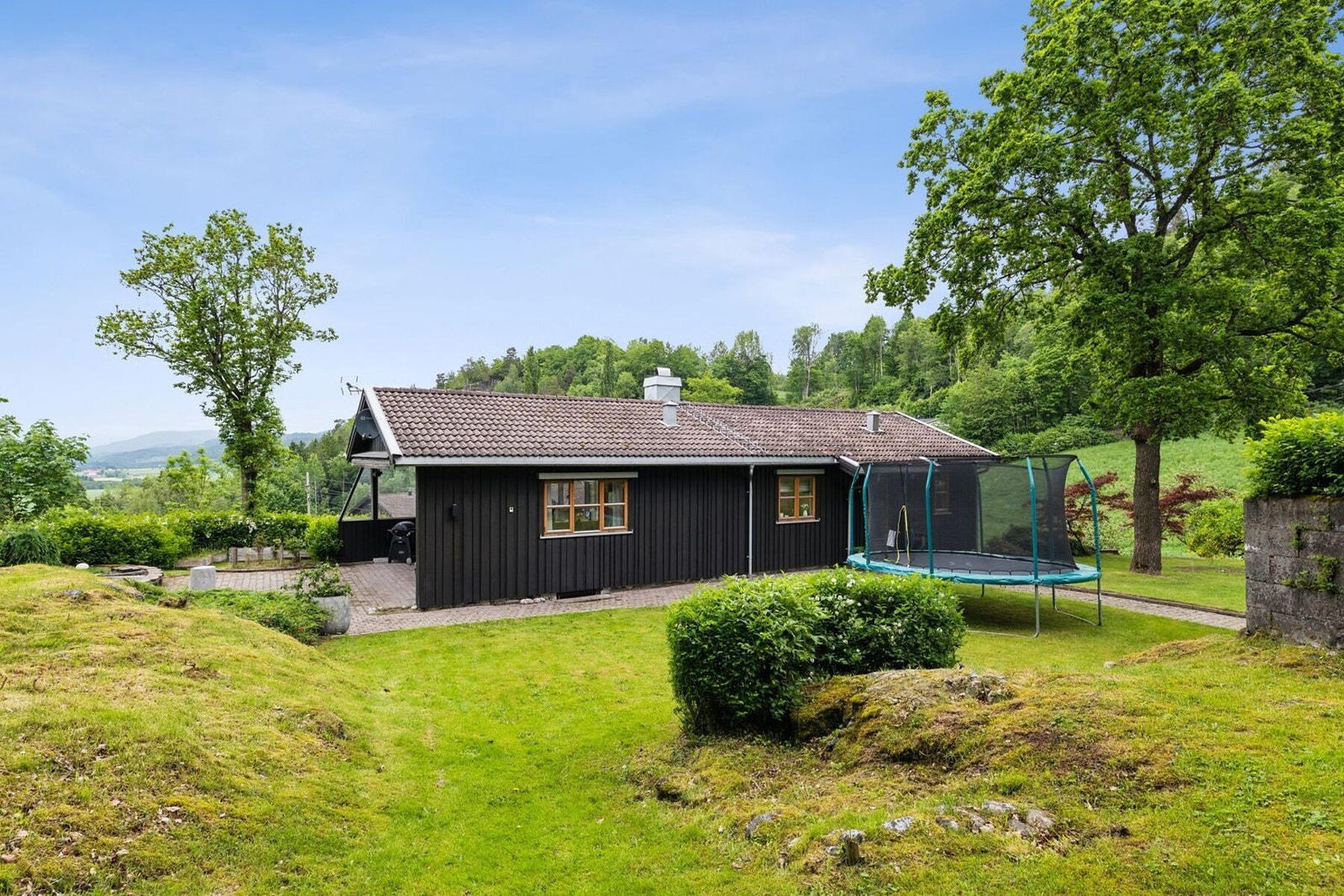 Fasadebilde av sørlig side av huset. Galleribilde